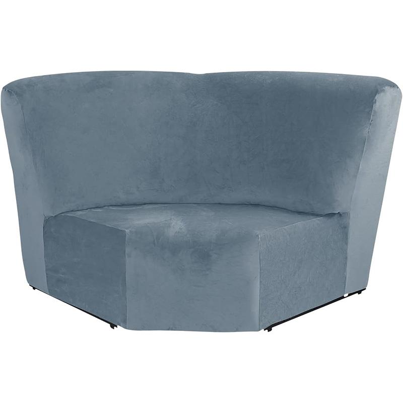 L-Form Samt Ecksofa Abdeckung Möbel Schutzbezug für Modul-Sofa mit Liegefunktion Zusätzlicher Sitz