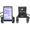 Electric Bicycles LCD Display Meter, 24V 36V 48V Watertight Cycling Control Panel with Plug Cycling Computer LCD Display