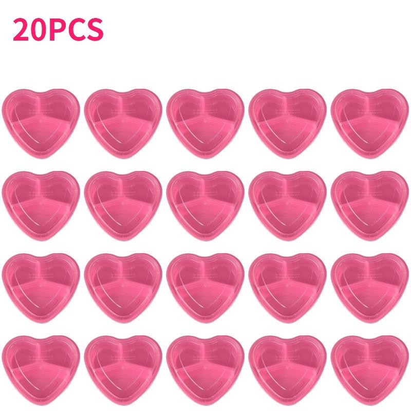 

20pc Romantic Pink/love Meal Preparation Container Sweet Atmosphere Full Transparent Lid Love Bento Box Valentine s Day Gift Box 22x20x6cm