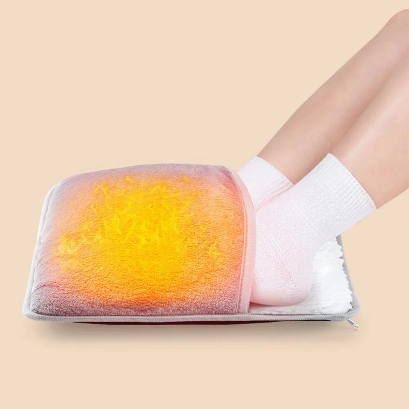 

Fast Heating Electric Foot Warmer Ultra-Soft Flannel Heating Pad for Cold Feet Perfect for Home and Office in Winter 25-40℃