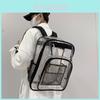 Transparenter PVC-Rucksack mit wasserdichtem Design für den täglichen Gebrauch und Laptops