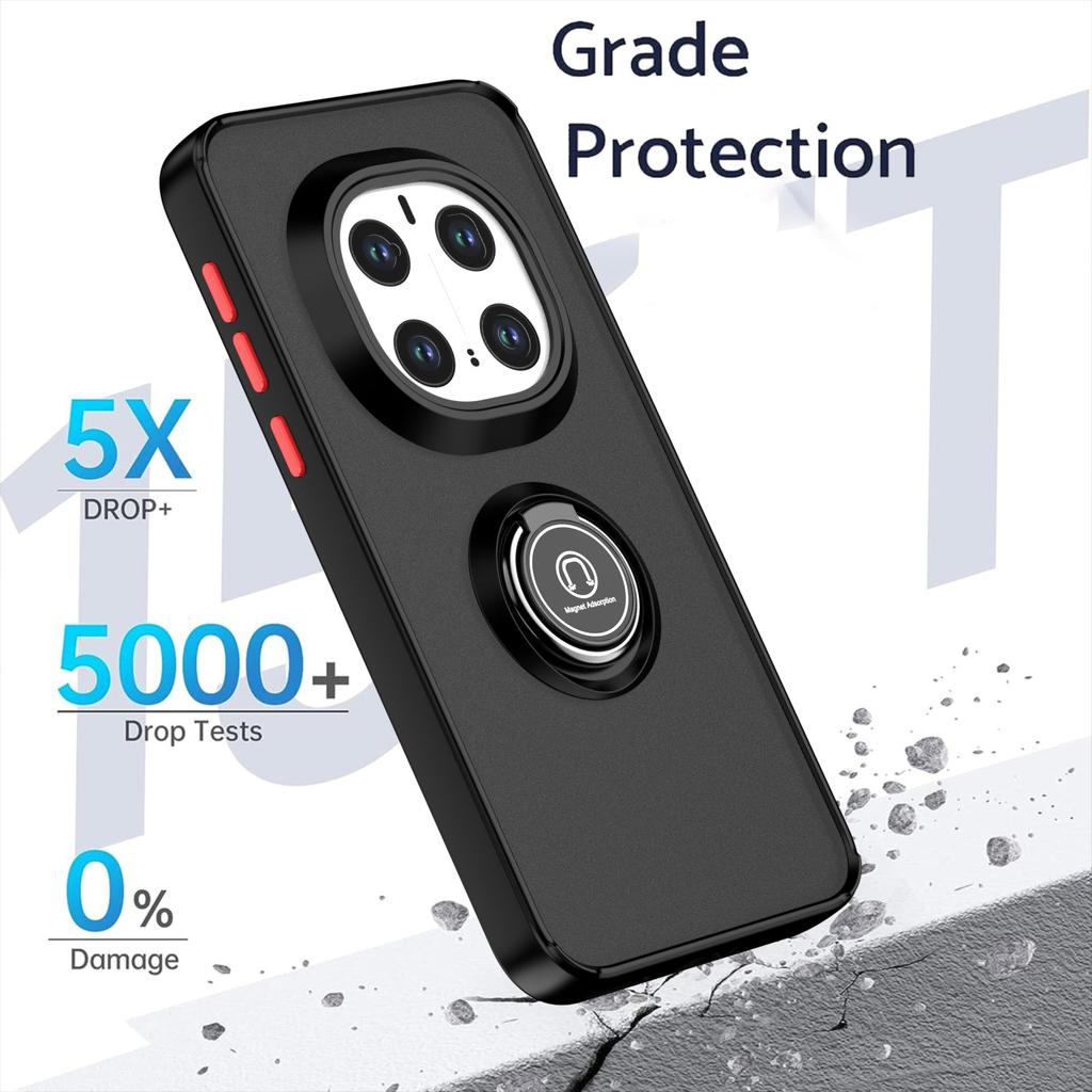 Matowe Magnetyczne Etui Armor Dla Huawei Honor Magic 7 Pro Uchwyt Pierścieniowy Etui na Telefon Magic7Pro Pokrowiec
