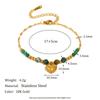 European & American Fashion Temperament 18K Gold-Plated Stainless Steel Fruit Beaded Personalized Women's Bracelet