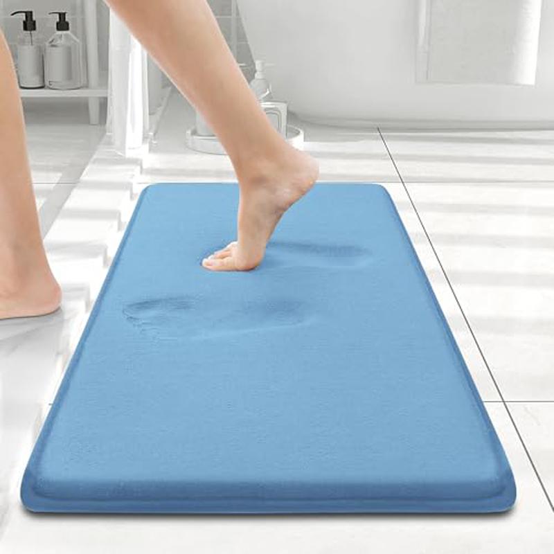 Tappetino da Bagno Morbido Olanly Antiscivolo Tappetini per Doccia Bagno Tappeto in Memory Foam Tappetino Morbido per Piedi Pavimento in Pietra Tappeto Super Assorbente ad Asciugatura Rapida