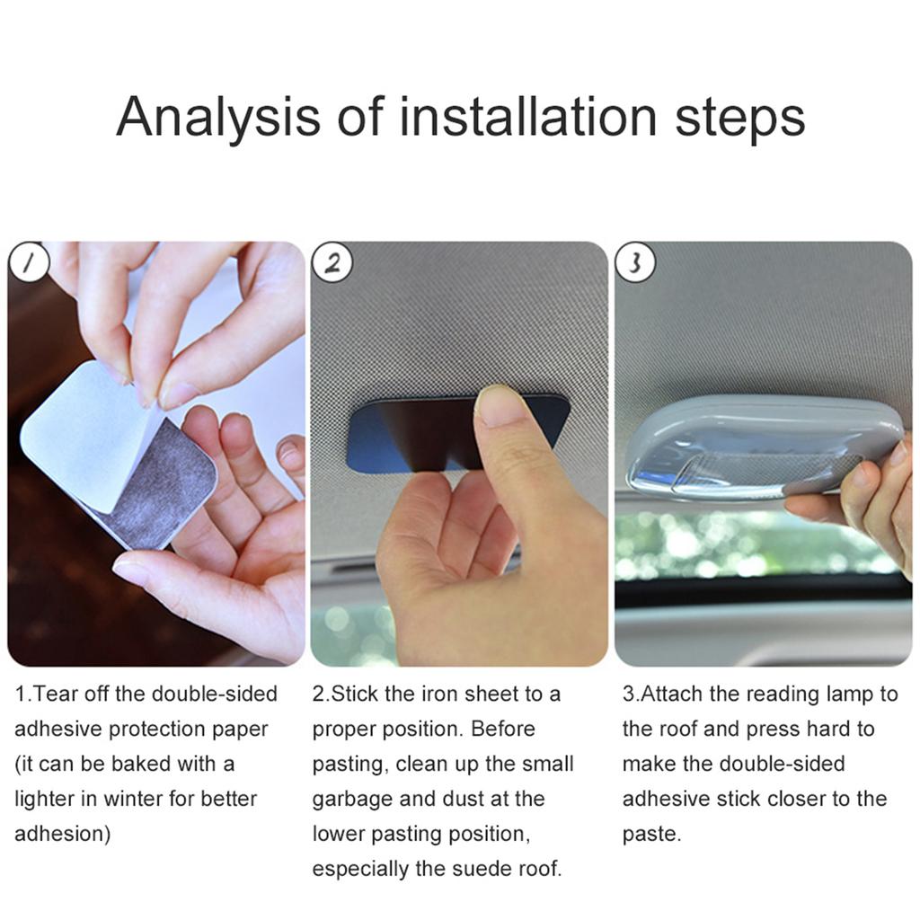 Universal Automobile Car Interior reading light Dome USB Charging Roof Ceiling Magnet Lamp Touching Type Night Light