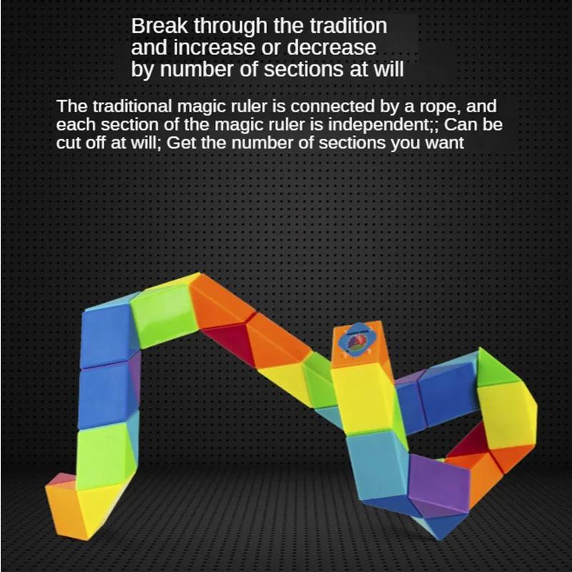 24 farbige Zauberwürfel Spielzeug 3D Puzzle Zappeln Transformierbarer Würfel Kind Bildung Spielzeug Twist Transformierbar Kind Puzzl Geschenk