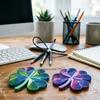 3D Printed Sensory Fidget Toy Four-Leaf Clover Shaped Whirling Spiral Toy Stress Relief Spinning Toy for Office Desk