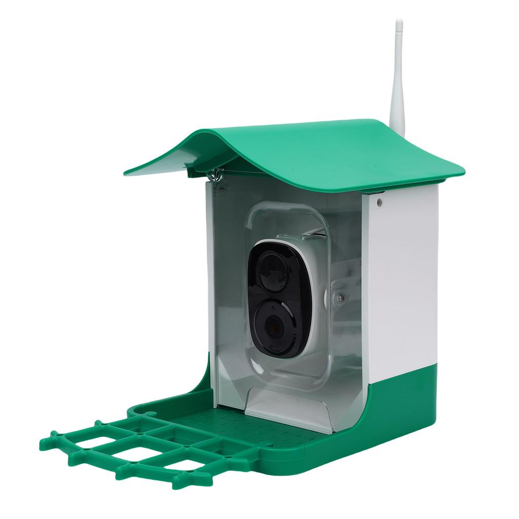 Solar Smart Bird Feeder Smart Bird Feeder with Camera Solar Panel HD Video Birds House Weatherproof for Effortless Bird Watching