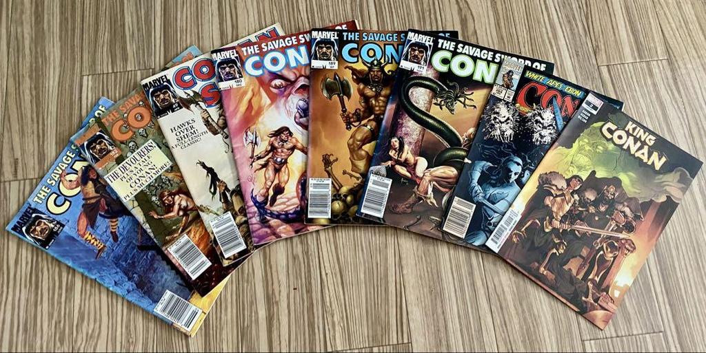 [USED] Conan the Barbarian Vintage American Comics Complete Set of 12 Volumes!