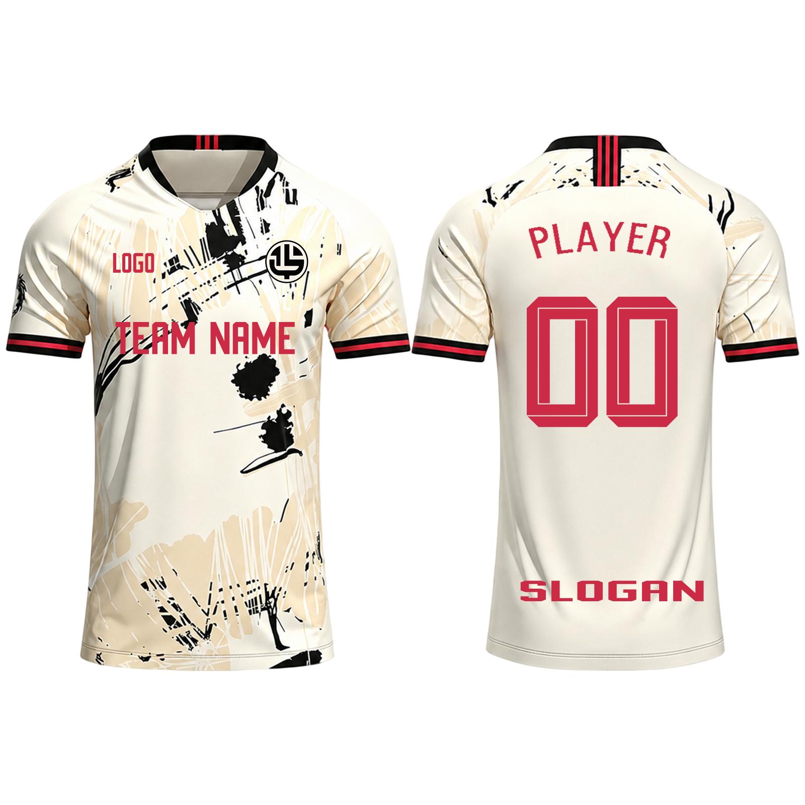 Custom Printed Soccer Jerseys for Men Women Youth - Breathable Training Uniform for School and Club 18