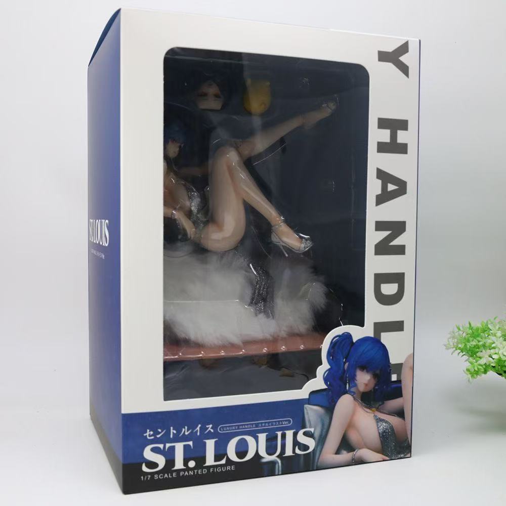 

Anime Figure Azur Lane Lying On A Chair Uss St. Louis Model Collect Ornaments Toys Pvc 21cm Gifts