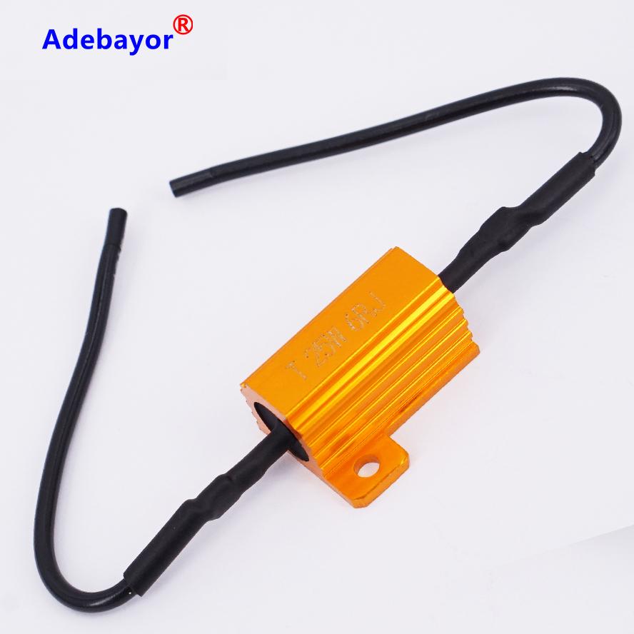 4PCS/set 25W 6ohm Load Resistor 12V Resistance for Car LED Flash Indicator Controller CANBUS Problem FREE SHIPPING Adebayor