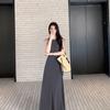 Women's Summer 2026 Hepburn-Style Sleeveless A-Line Vest Dress - Elegant & Slimming