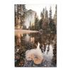 Nordic Natural Landscape Canvas Print Posters Animal Cow Deer Lake Snow Mountain Forest Railway Wall Art  Decor Pictu