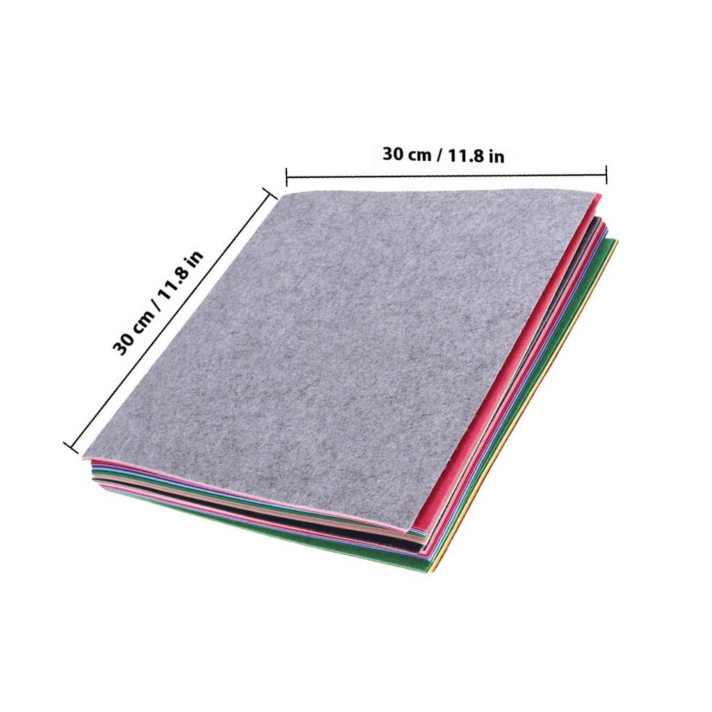 40Pcs Multicolor Nonwoven Fabric Sheets for DIY Craft Felt Sheets 10x15cm Sewing Cutting Gluing Painting Material