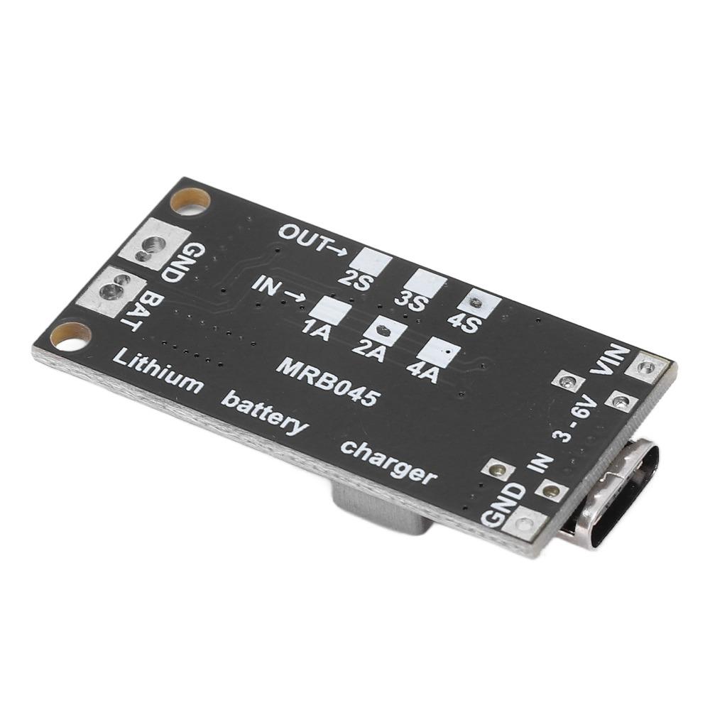 2 Stück 4S Typ C Lithium-Batterieladegerät 2A Laden Ladeplatine Step-up-Modul Batterieladegerät