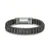 Handmade Men's Bracelet Simple Fashion Retro Bracelet Six-character Mantra Jewelry