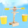 Science Kit Collective Intelligence Development Smell-less Wooden Balance Scales Model for Kid