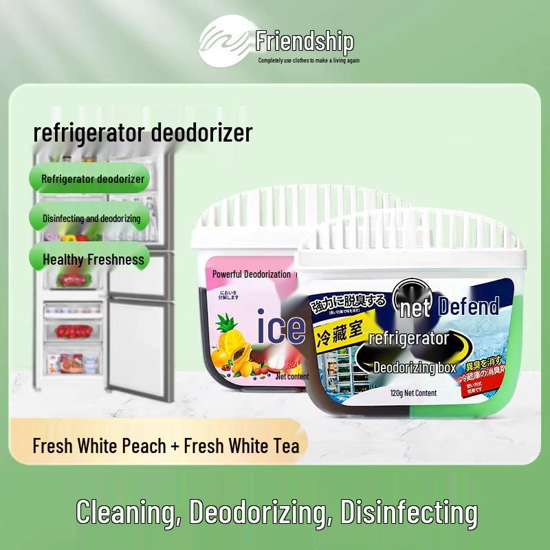 Two-Pack Refrigerator Deodorizer with Activated Carbon for Odor Removal and Purification