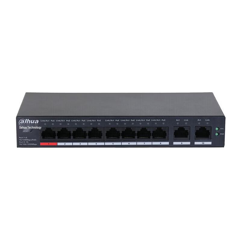 

Dahua 10-Port PoE Switch CN plug (adapter included)