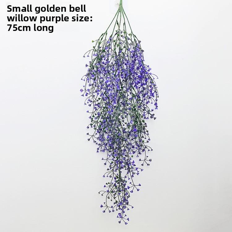 Fake Babylonica Salix Green Wall Hanging Plant For Home Party And Photography