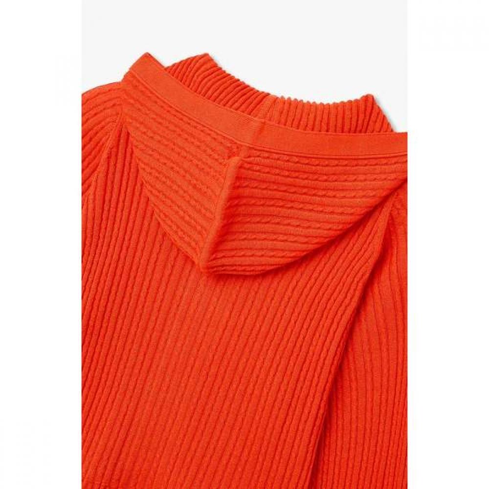 VOV Hooded Cable Knit Zip Up 7156250002
