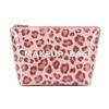 Polka Dot Cosmetic Bag Waterproof Leopard Print Travel Wash Beauty Large Capacity Storage Bag Clutch Bag