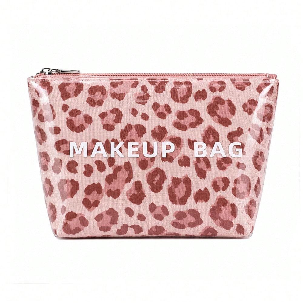 Polka Dot Cosmetic Bag Waterproof Leopard Print Travel Wash Beauty Large Capacity Storage Bag Clutch Bag