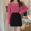 2023 Spring/Summer Korean Candy A-Line High Waist Multi-Color Student Skirt