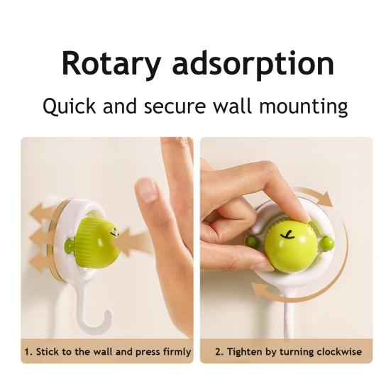 Tvirtas laikantis siurbtukas Sieninis kabliukas Sukamas Adsorbuojantis Montavimas be gręžimo Nežymintis Virtuvės laikymo kabliukas