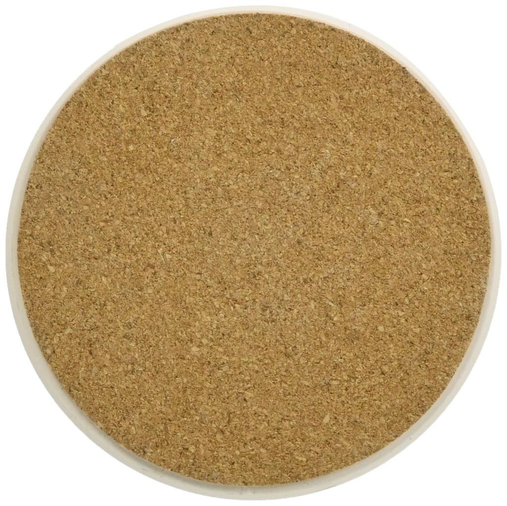 Sun Art Fun Dishware STRONGEST Masked Man Absorbent Coaster "NEVER GIVE UP" Yellow SAN3610-2 9cm