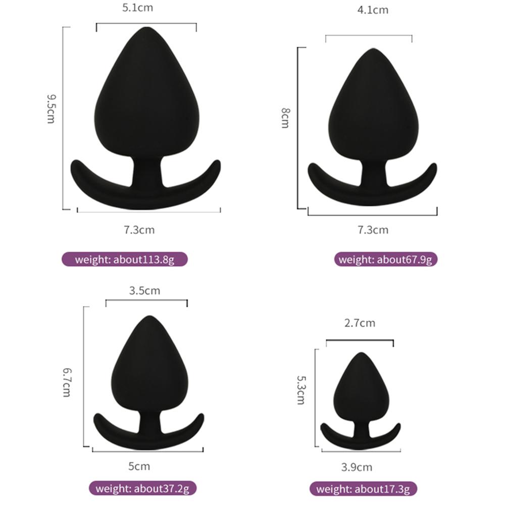 Silicone Anal Plug Dildo Bead Butt Plug G-Spot Stimulation Prostate Massager Trainer Dilator Adult Games Sex Toys for Men Women
