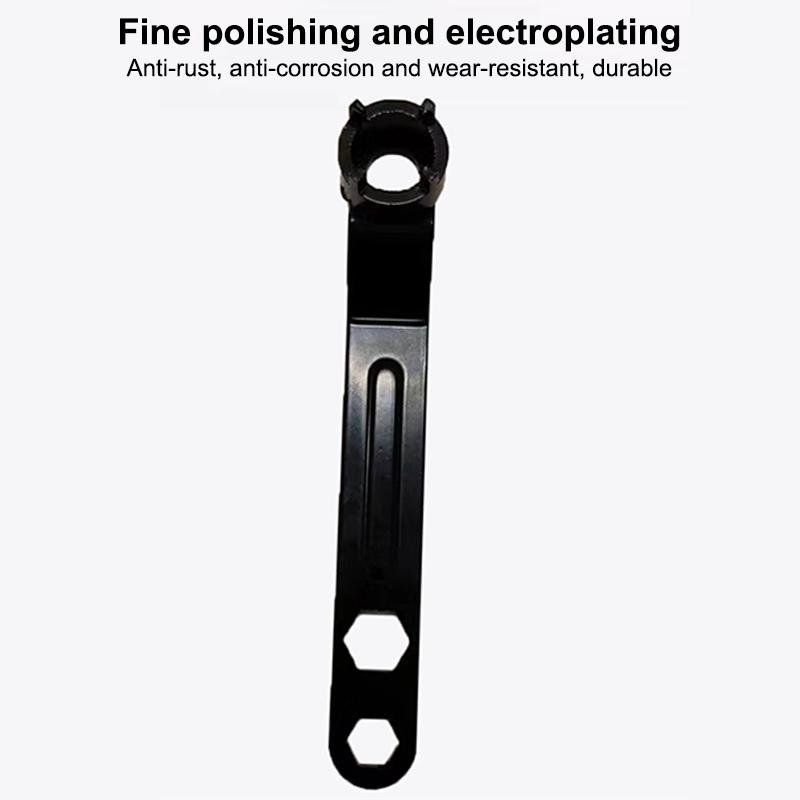 Multifunctional Thickened Four Claw Wrench Adjustable Disassembly Tool Fits Angle Grinder Household DIY Projects