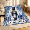 Christmas Nutcracker Name Coral Fleece Blanket Holiday Decor