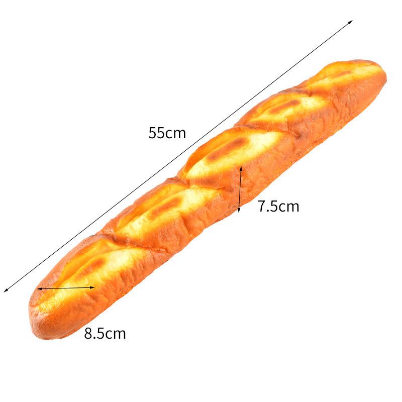 Umělý chléb Dort Toast Měkký PU Model bagety Potravina Falešný chléb Simulační ozdoby Pekárna Dekor Fotografie Rekvizity