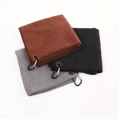 New Lightweight Golf Club Towel Portable Absorbent Wiping Cloth Carabiner Clip Quick Dry Barista Towel Gym Use