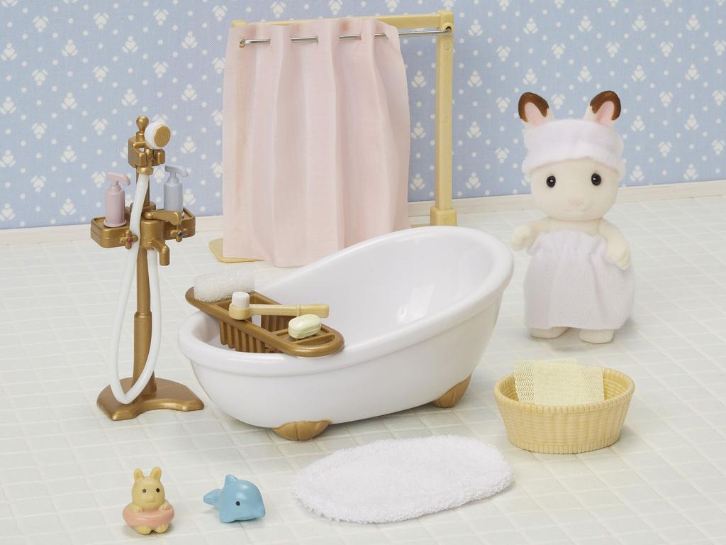 Sylvanian Families Furniture ST Mark Certified Toy Dollhouse for Ages 3 and Sylvanian Epoch [Bathroom Set] Ka-605 Up, Families,