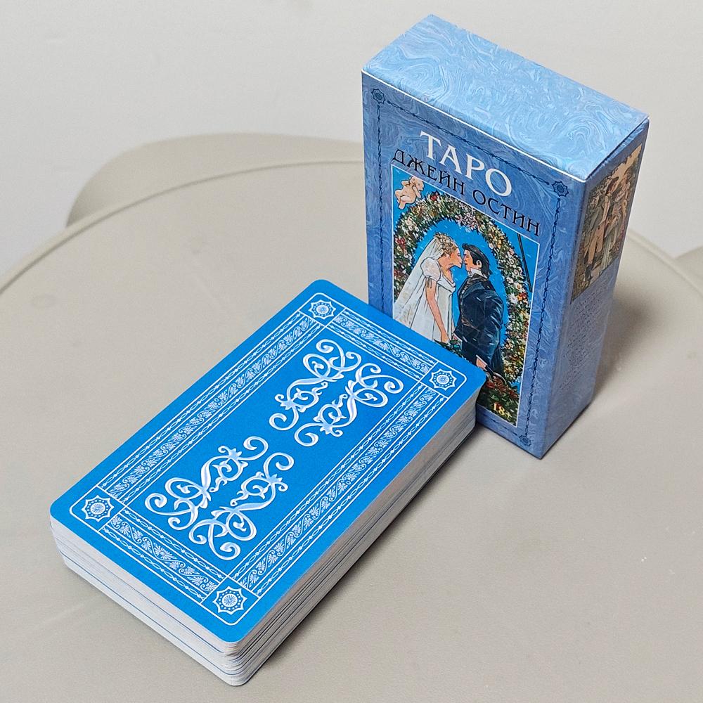 Mazzo Tarot Jane Austen in Lingua Russa 10,3*6cm 78 Carte Tarot Illustrate dell'Epoca Regency Tarot dei Romanzi Classici