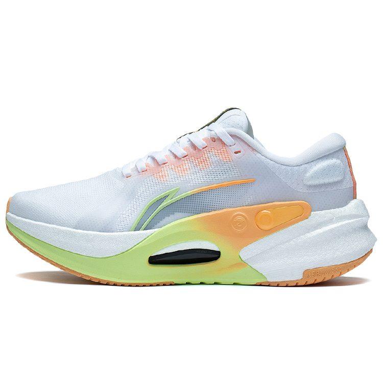 Li Ning Furious Rider 7.0 Running Shoes Women's Low Top Standard White/Fluorescent Ice Yellow ARZT004-5