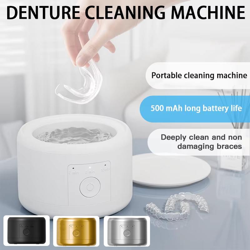 Premium Dental Ultrasonic Cleaner for Retainers and Dentures Professional Quality for Home and Travel
