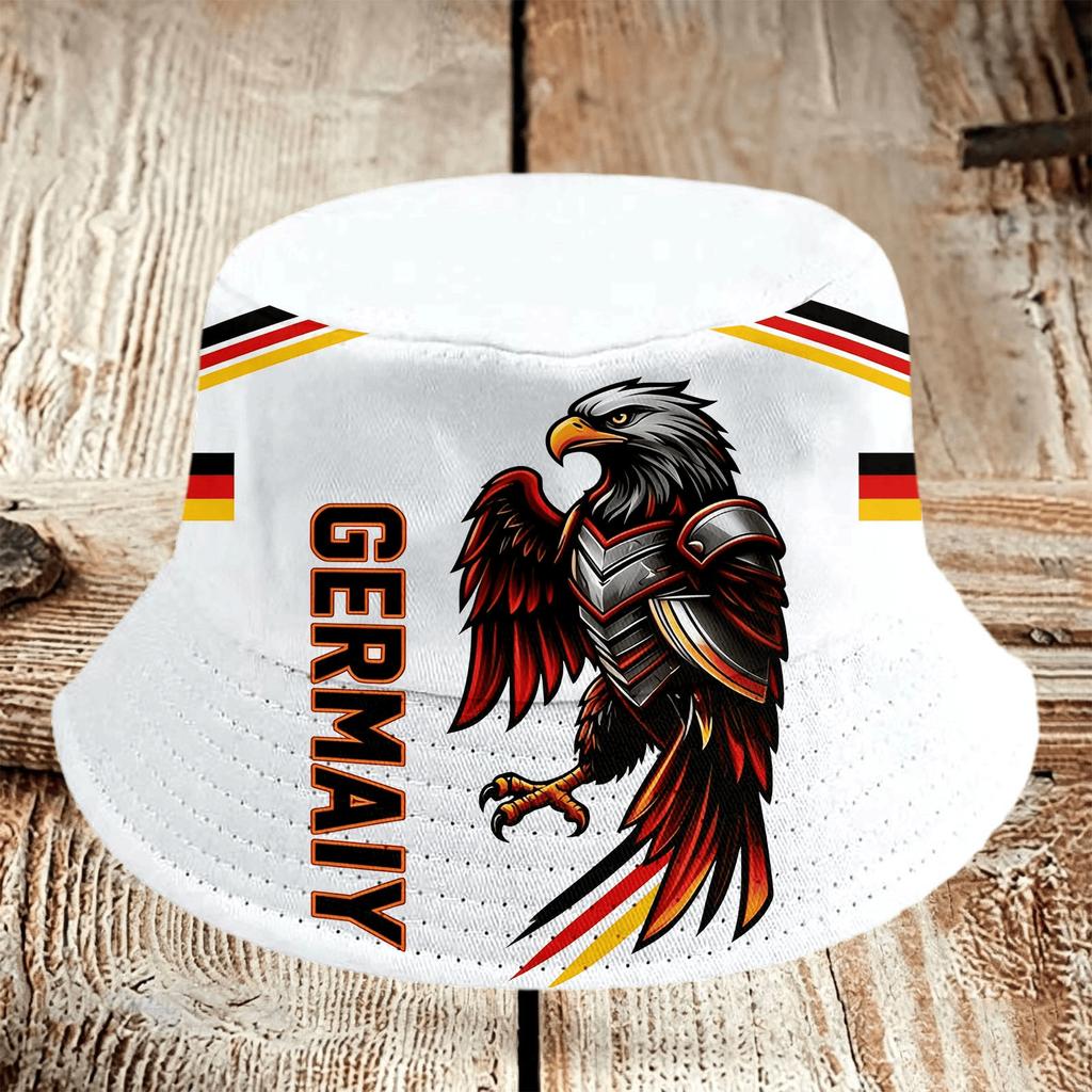 Men's Bucket Hat with Curved Brim Breathable Lightweight Sun Protection Hat Adjustable Fit Outdoor Cap for Casual Use