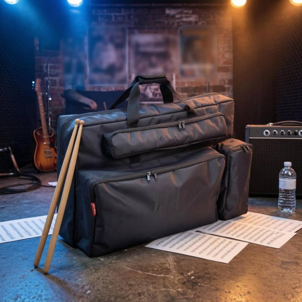 Electronic Drum Bag 1680D Oxford Material Portable Storage Zippered