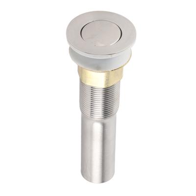 Electroplating Sink Drain Without Overflow Anti Clog Bathroom Faucet Wash Basin Drain Stopper