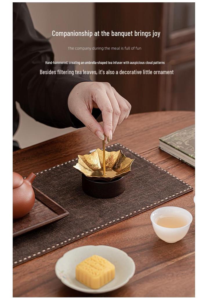 304 Stainless Steel Kung Fu Tea Strainer & Creative Infuser Set.