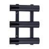 Wall Mounted Fishing Rod Holder Bracket 3 Rods Tube Plastic Boat Fishing Rod Racks Black Fishing Rod Holder
