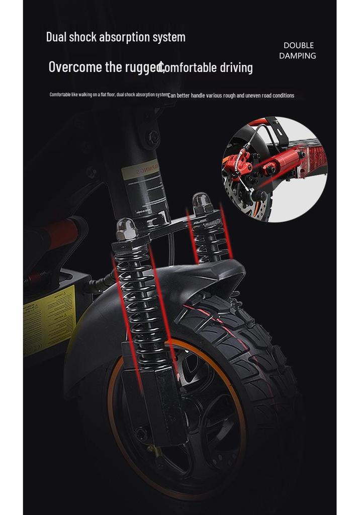 Manke MX14 Electric Scooter - Long Battery Life & Dual Suspension