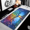 Tree of Life Mouse Pad Large Desk Accessories Desk Pad Rubber Base with Stitched Edge Mousepad NonSlip Mousepad for Office