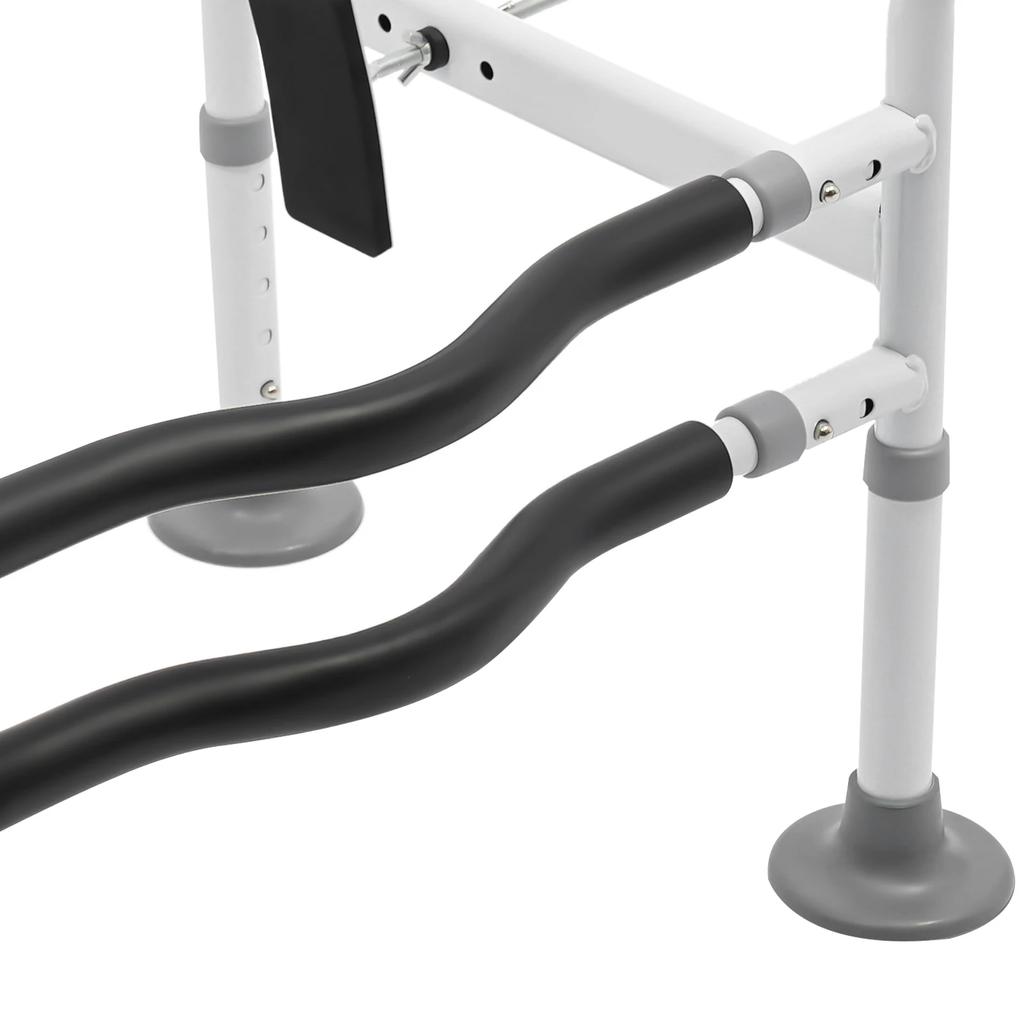 Bathroom Anti-slip Grab Bar Adjustable Toilet Frame Rack Safety Rails Shower Handrail 150kg for seniors, disabilities