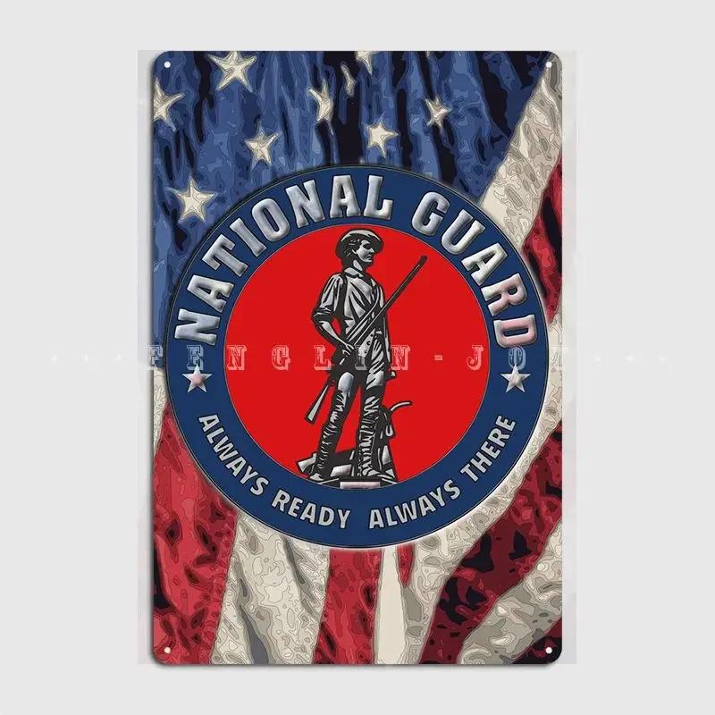 National Guard Poster Metal Plaque Club Party Vintage Wall Decor Tin Sign Poster