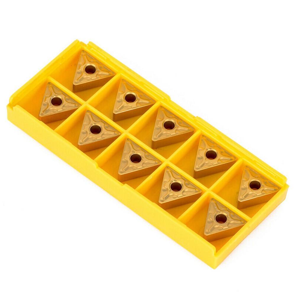 10 Stück Goldene TNMG160408 MA Hartmetall-Wendeschneidplatten Drehbank-Drehwerkzeug Schneiden CNC-Klinge